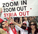 Beirut demonstration against Syrian occupation